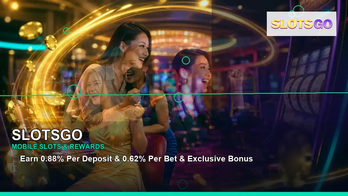 SLOTSGO first casino deposit and wallet options featuring an adult Filipina casino host with a right-diagonal composition