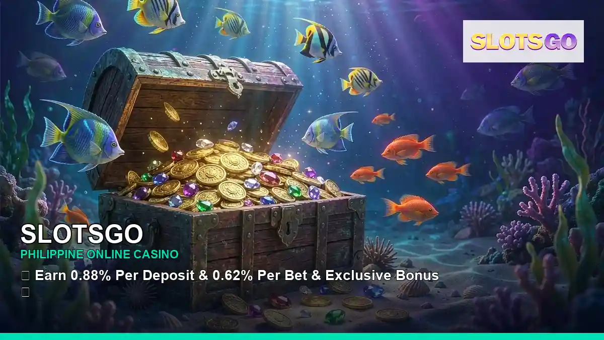 SLOTSGO casino fishing games featuring a Philippine casino game interface with a legendary creature composition
